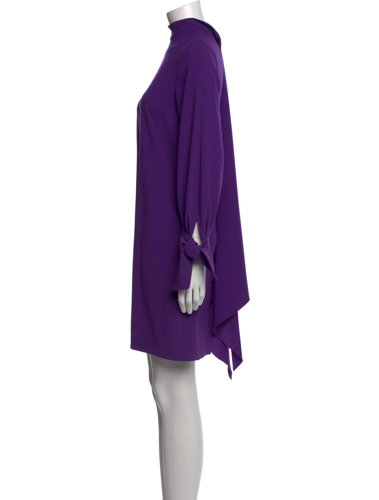 Paule Ka Mock Neck Mini Dress