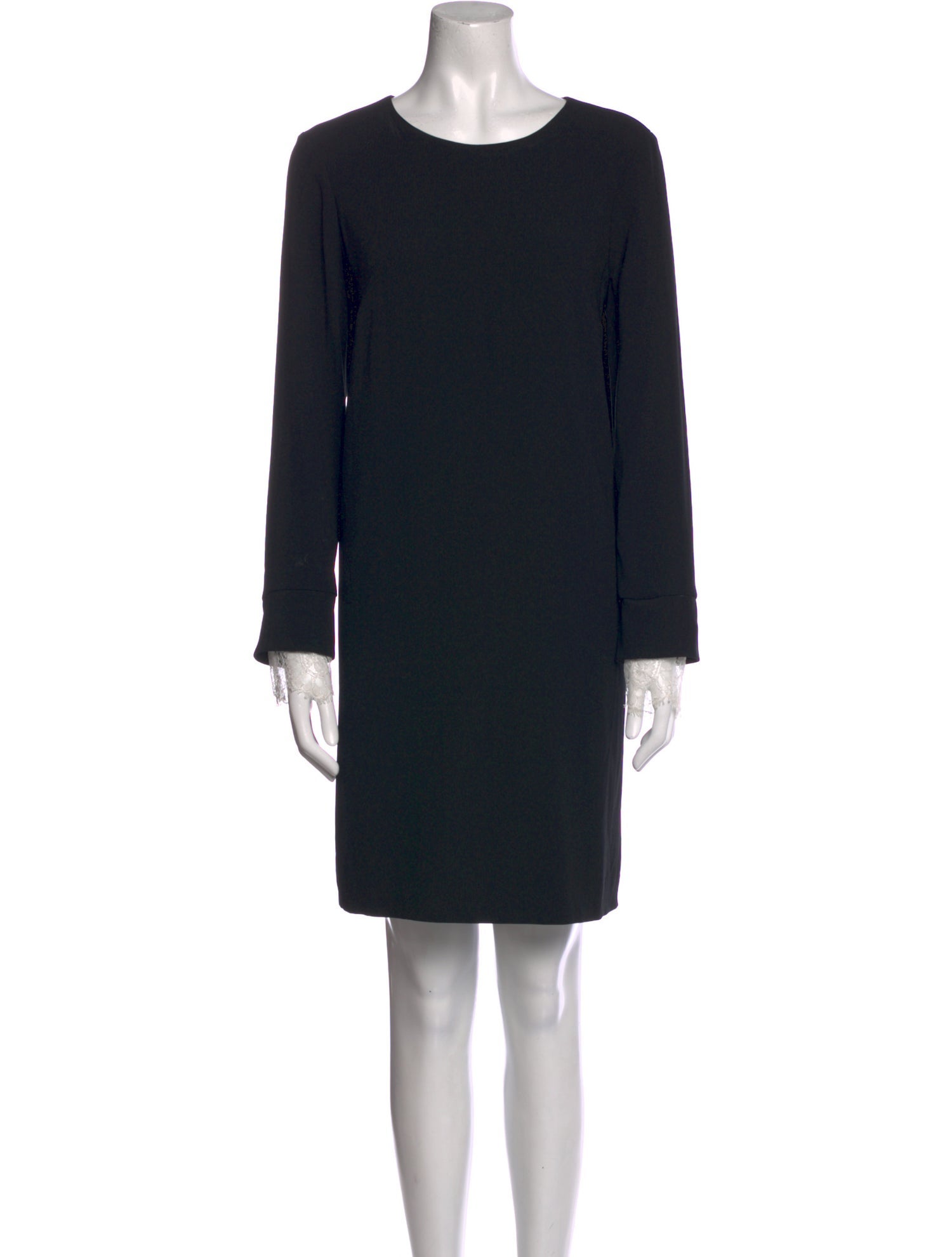 Paule Ka Scoop Neck Mini Dress