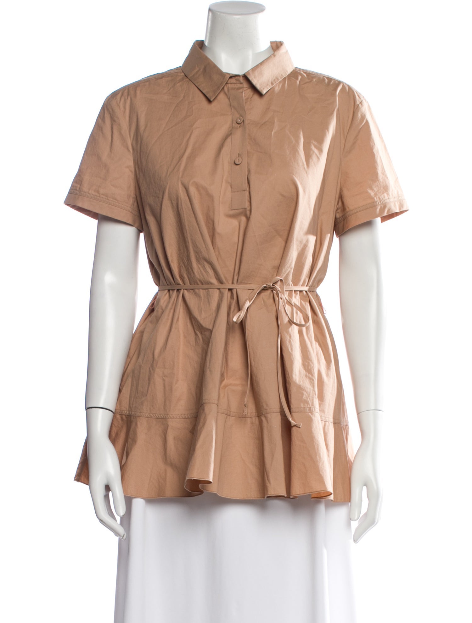 Paule Ka Short Sleeve Button-Up Top