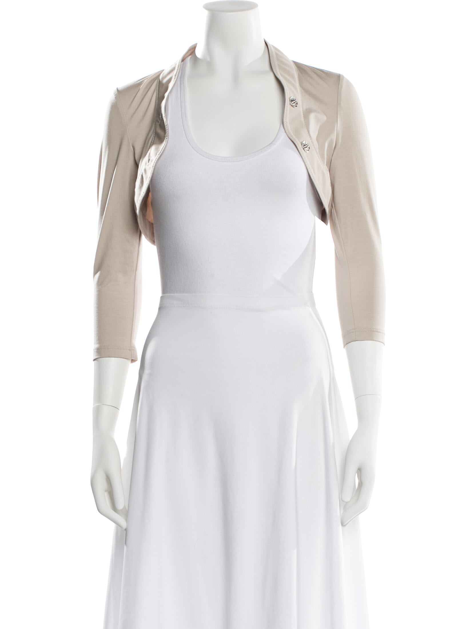 Paule Ka Solid Bolero Top