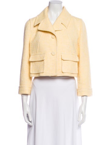 Pre-owned Paule Ka Biker Jacket In Yellow