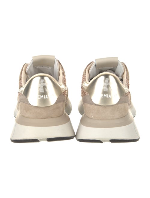 Premiata Suede Leather Trim Embellishment Sneakers