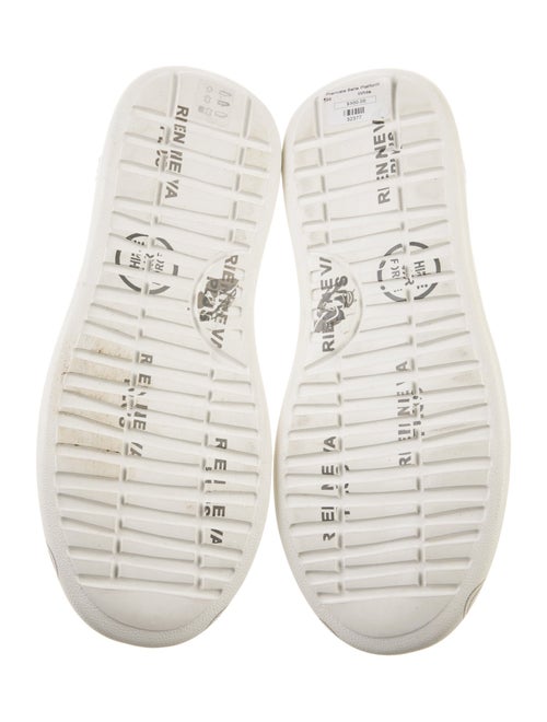 Premiata Leather Glitter Accents Sneakers