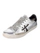 Premiata Leather Graphic Print Sneakers