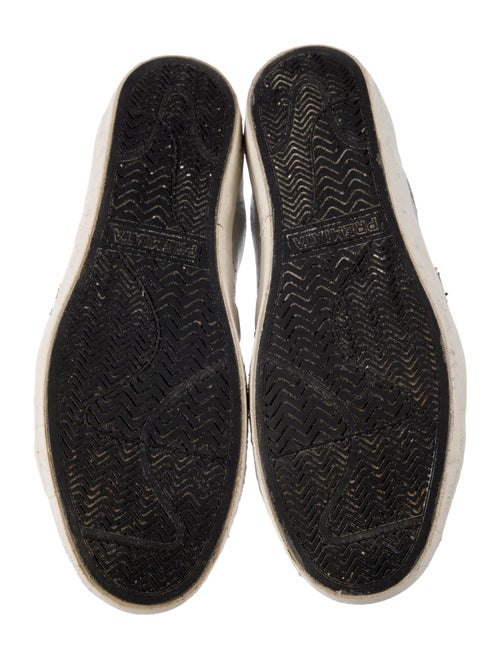 Premiata Leather Graphic Print Sneakers