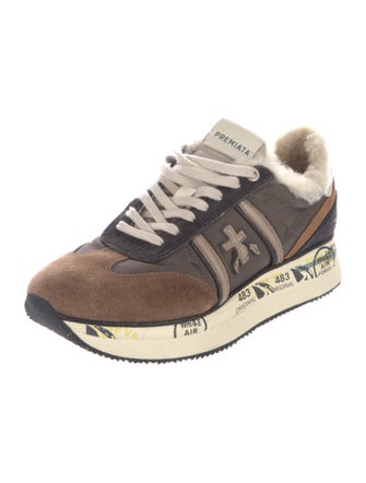 Premiata Suede Printed Sneakers