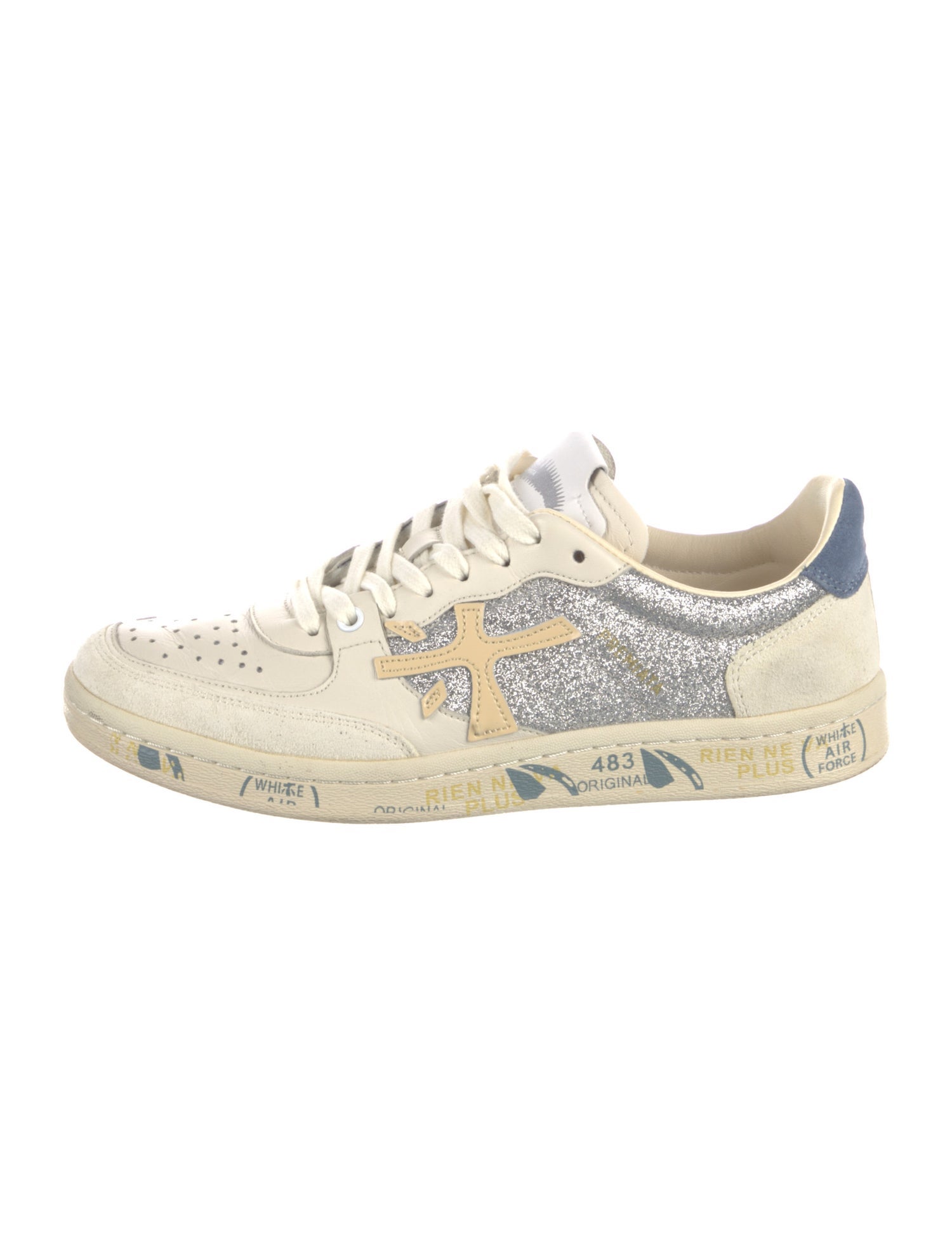 Premiata Suede Graphic Print Sneakers