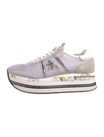 Pre-owned Premiata Mesh Printed Sneakers In Multi