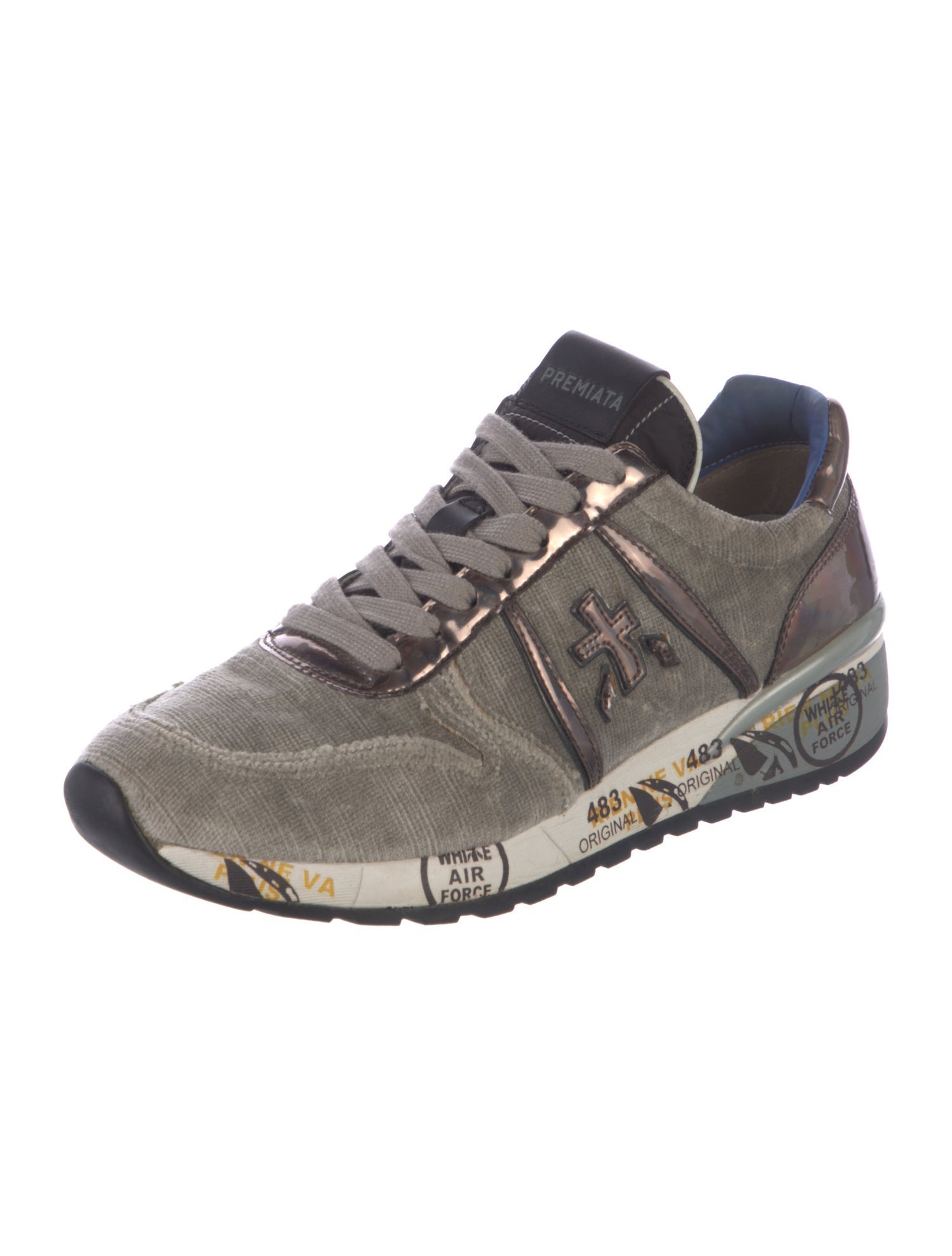 Premiata Suede Printed Sneakers
