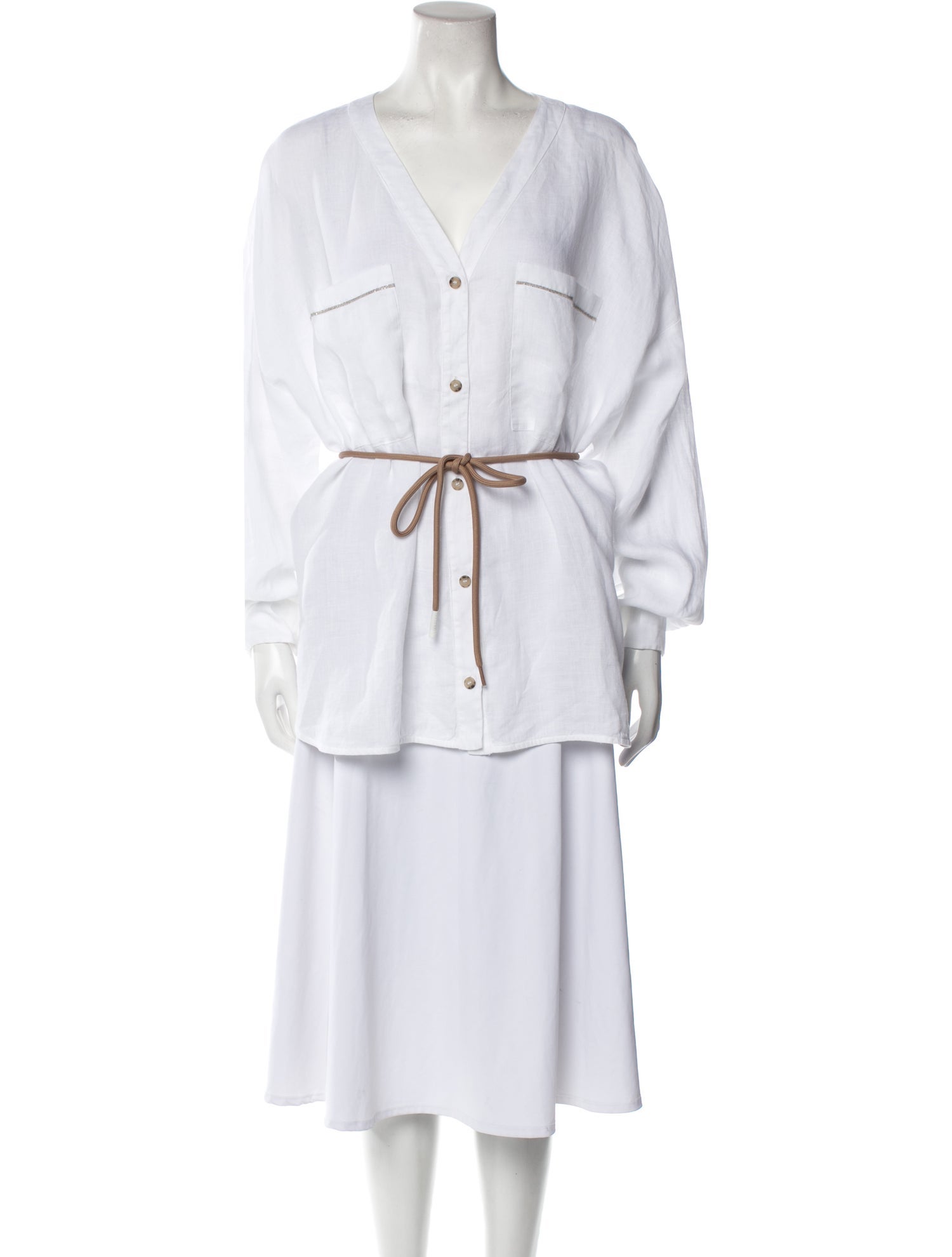 Peserico Linen V-Neck Tunic