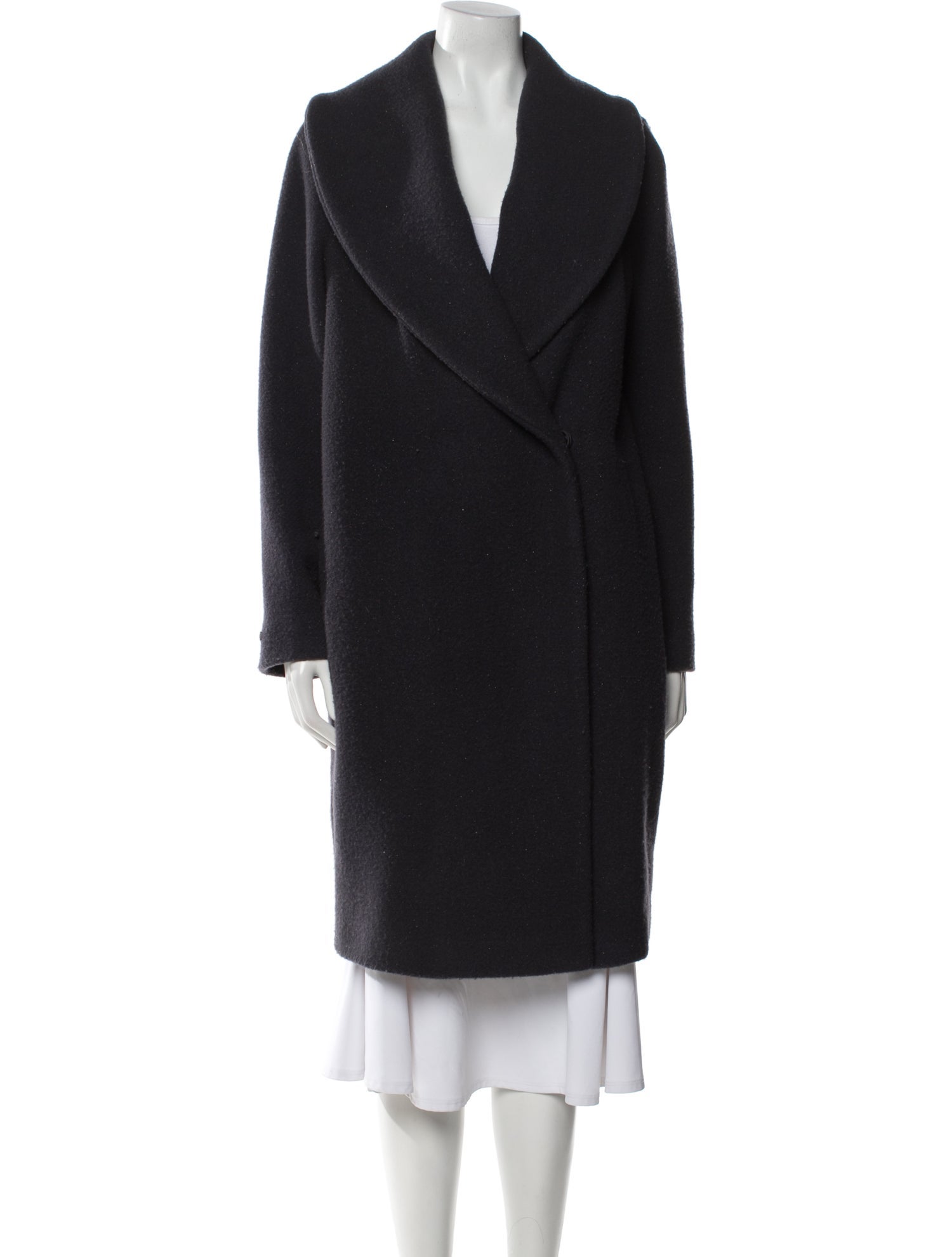 Peserico Virgin Wool Faux Fur Coat