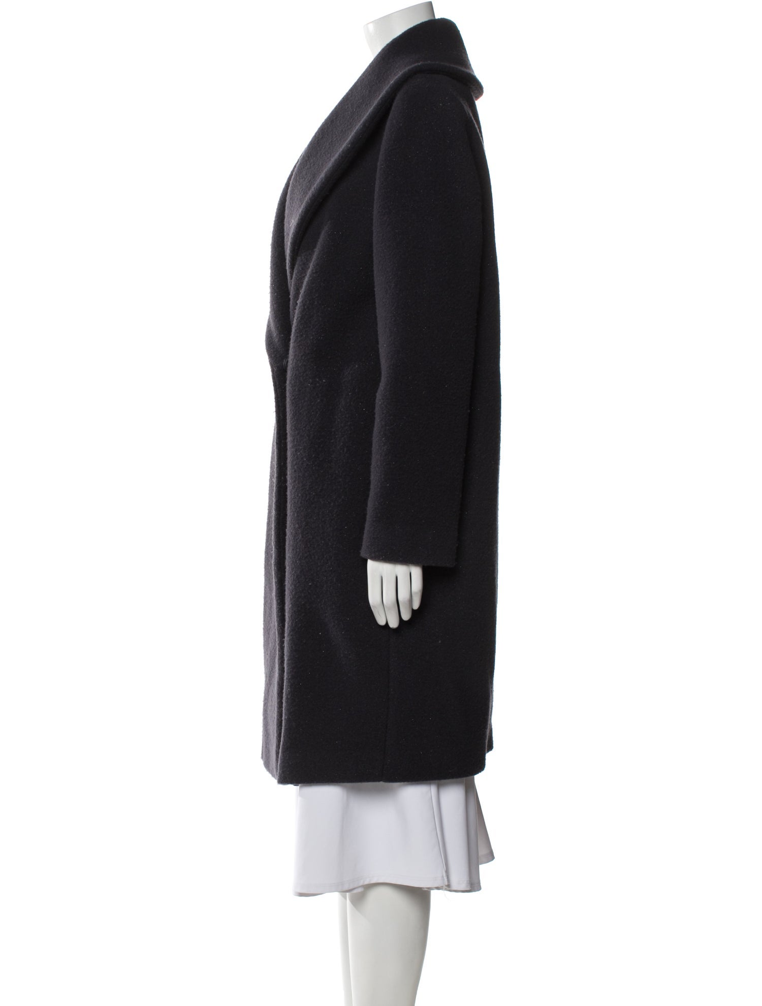 Peserico Virgin Wool Faux Fur Coat