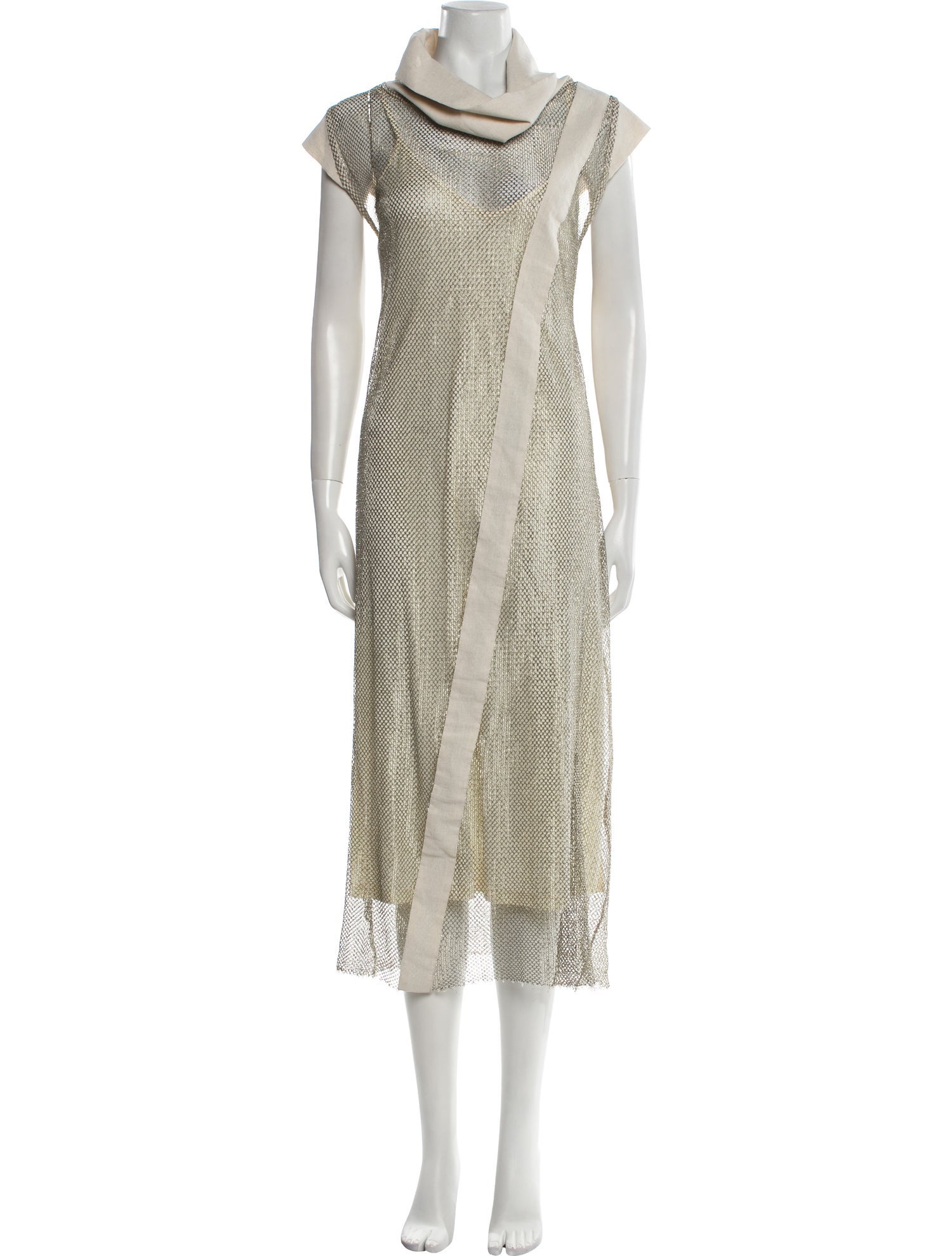 Peserico Cowl Neck Long Dress