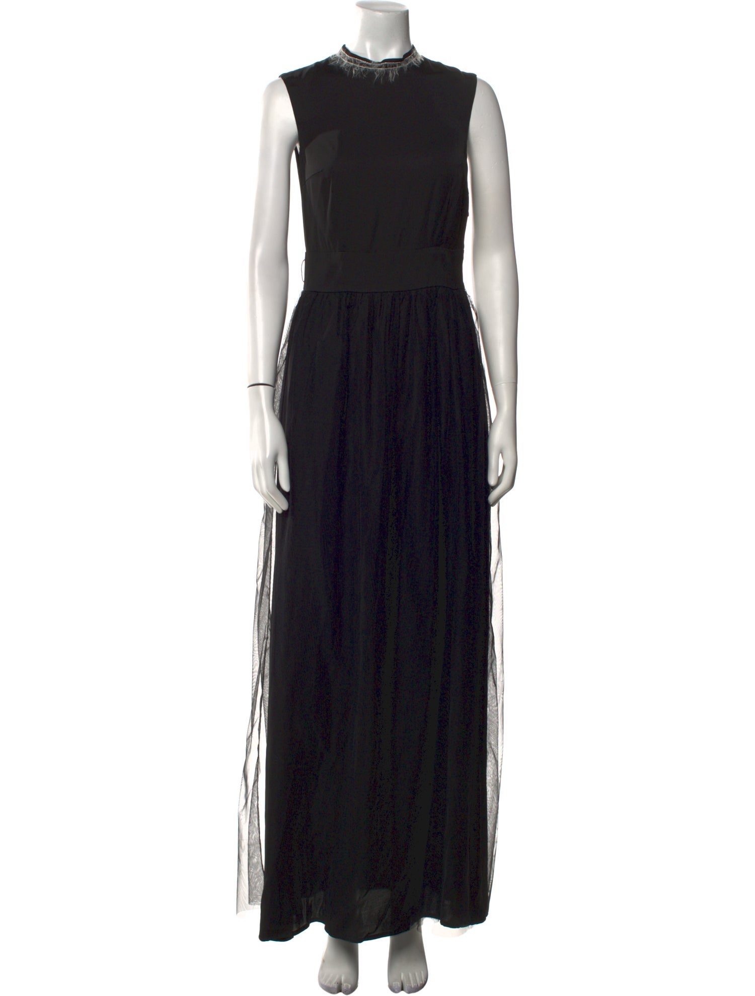 Peserico Mock Neck Long Dress