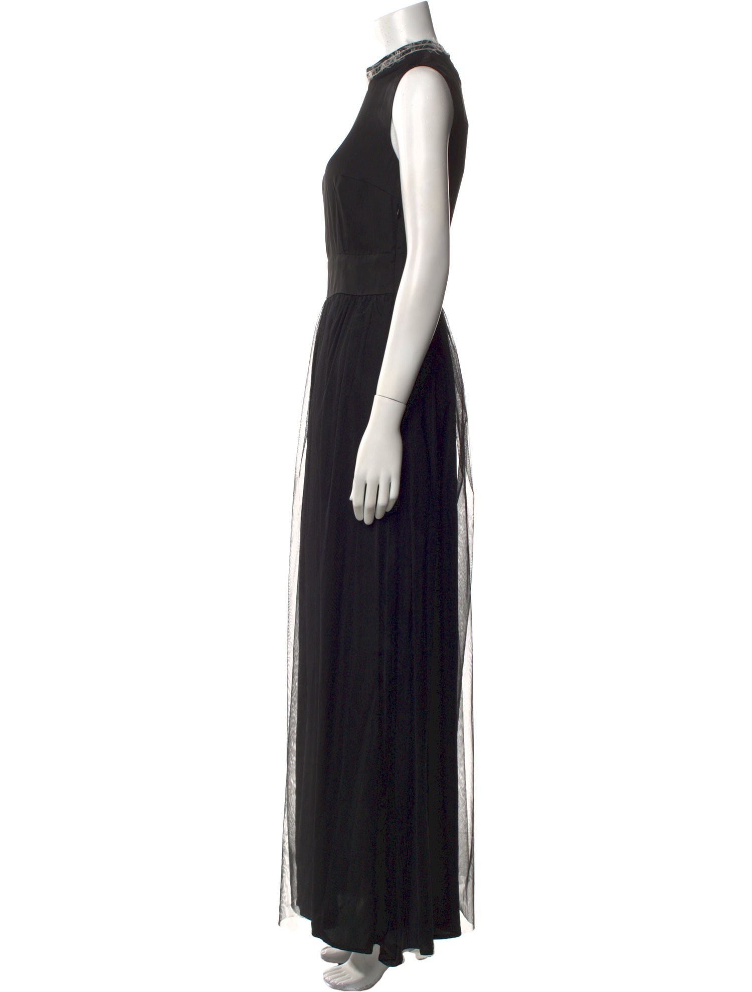 Peserico Mock Neck Long Dress