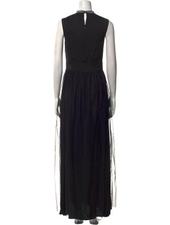 Peserico Mock Neck Long Dress