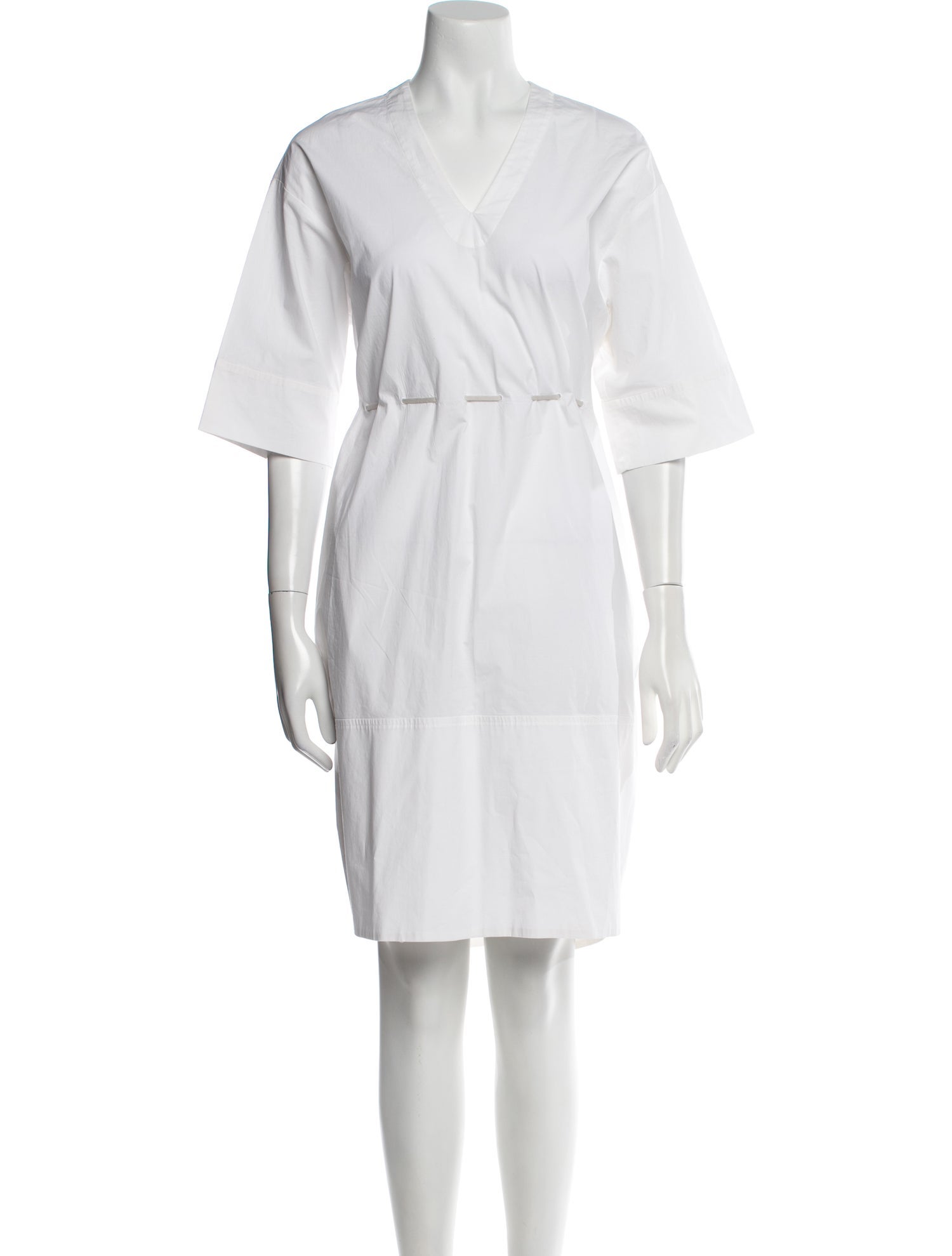 Peserico V-Neck Knee-Length Dress