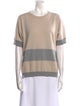 Peserico Striped Scoop Neck Sweater