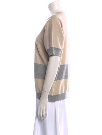 Peserico Striped Scoop Neck Sweater