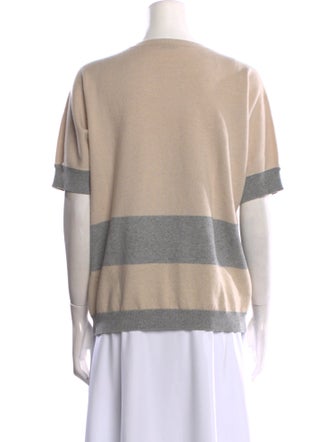 Peserico Striped Scoop Neck Sweater