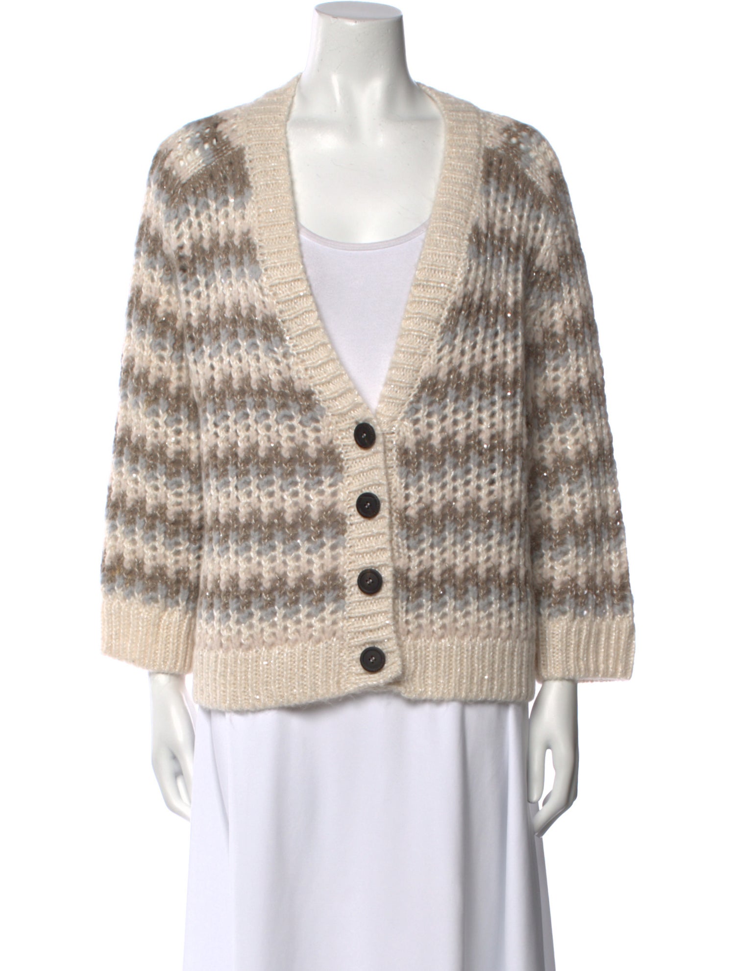 Peserico Baby Alpaca Striped Sweater