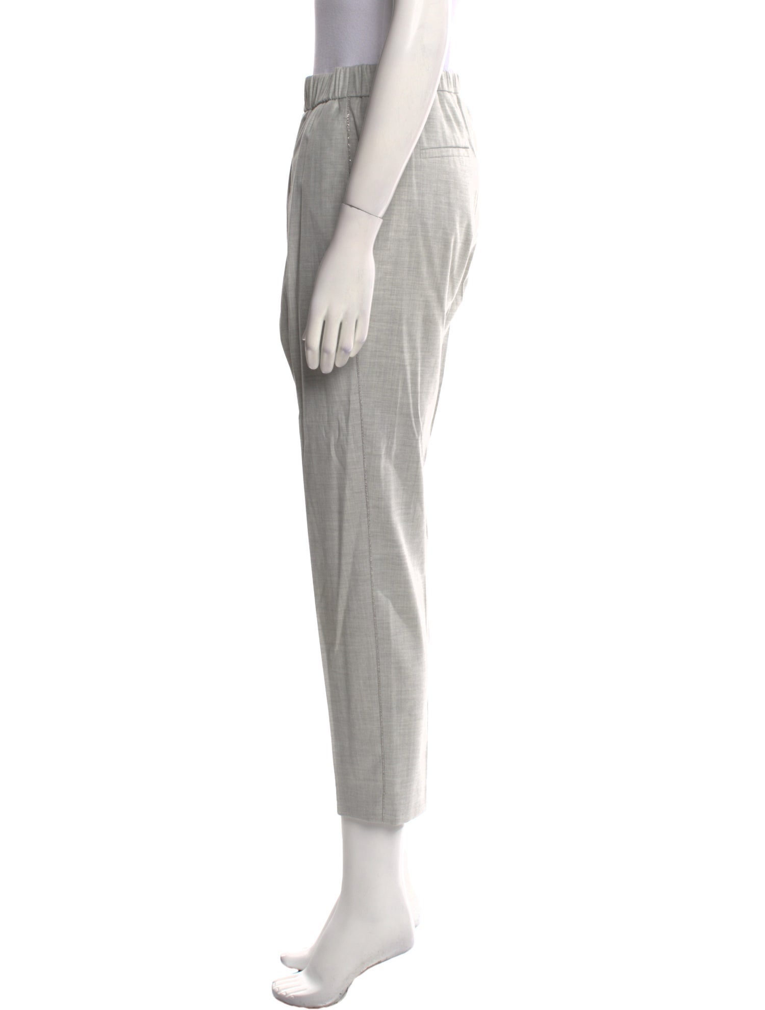 Peserico Virgin Wool Straight Leg Pants