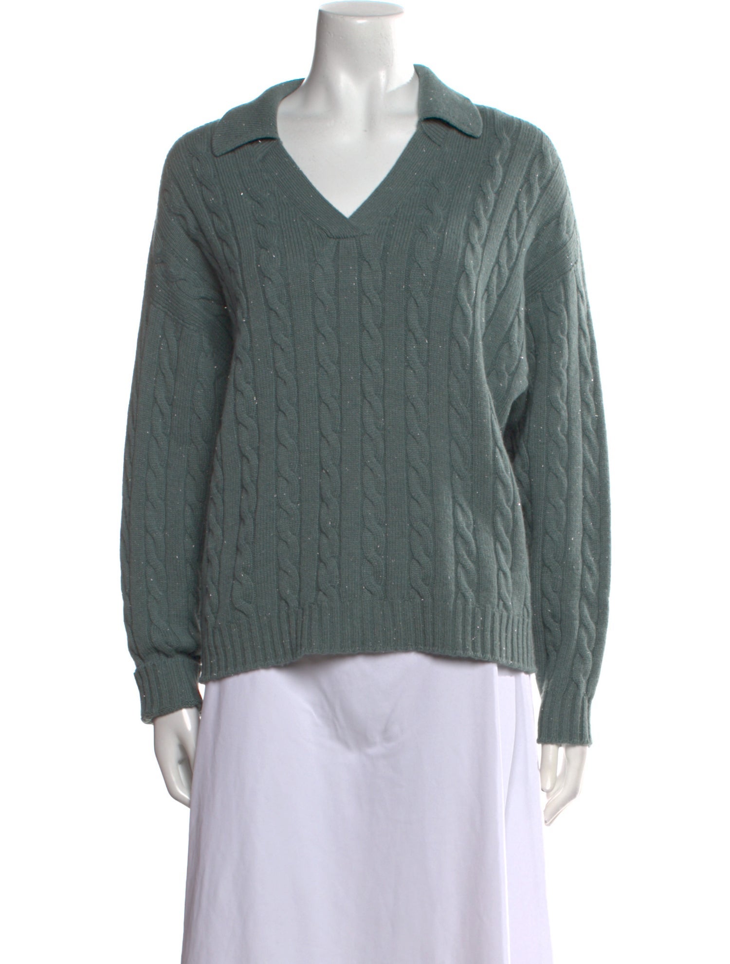 Peserico Virgin Wool V-Neck Sweater