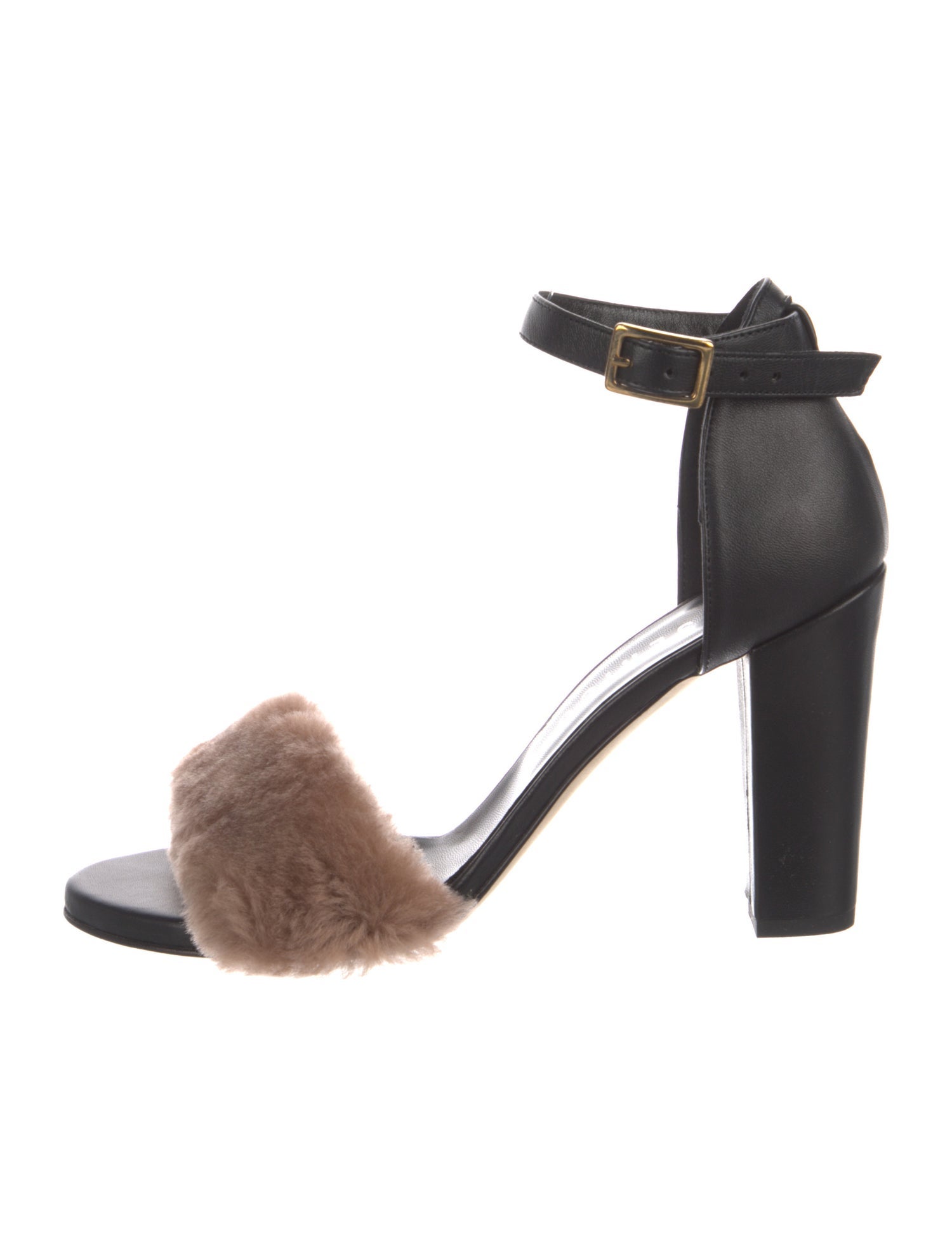 Peserico Leather Colorblock Pattern Sandals