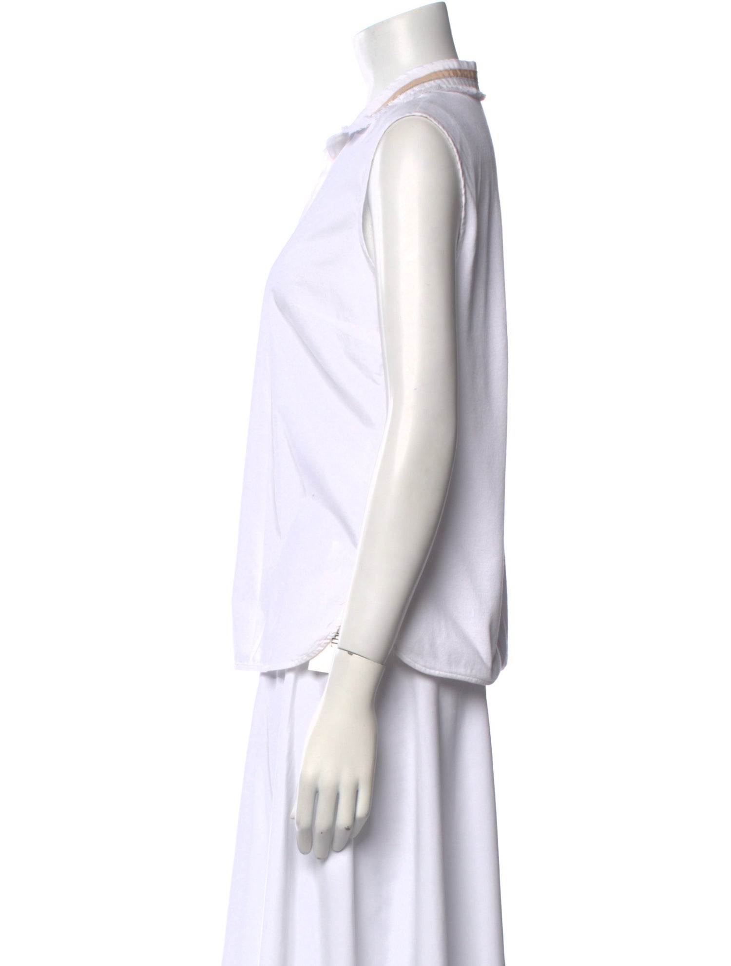 Peserico Sleeveless Button-Up Top