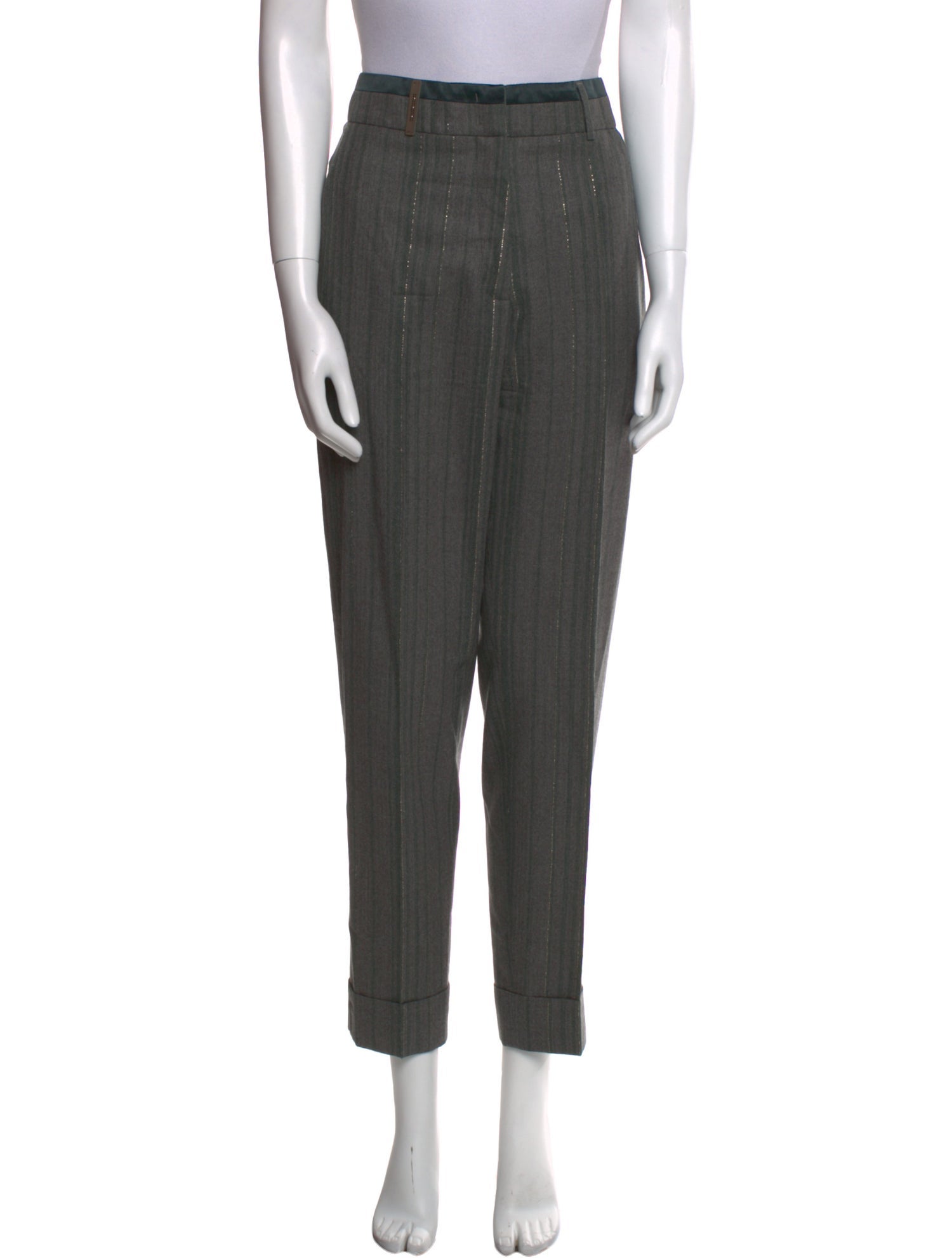 Peserico Virgin Wool Straight Leg Pants