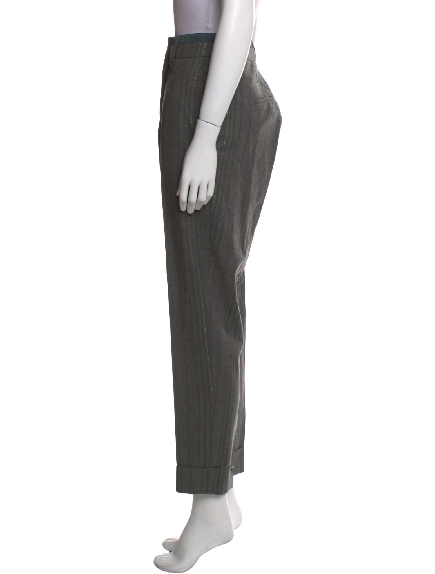 Peserico Virgin Wool Straight Leg Pants