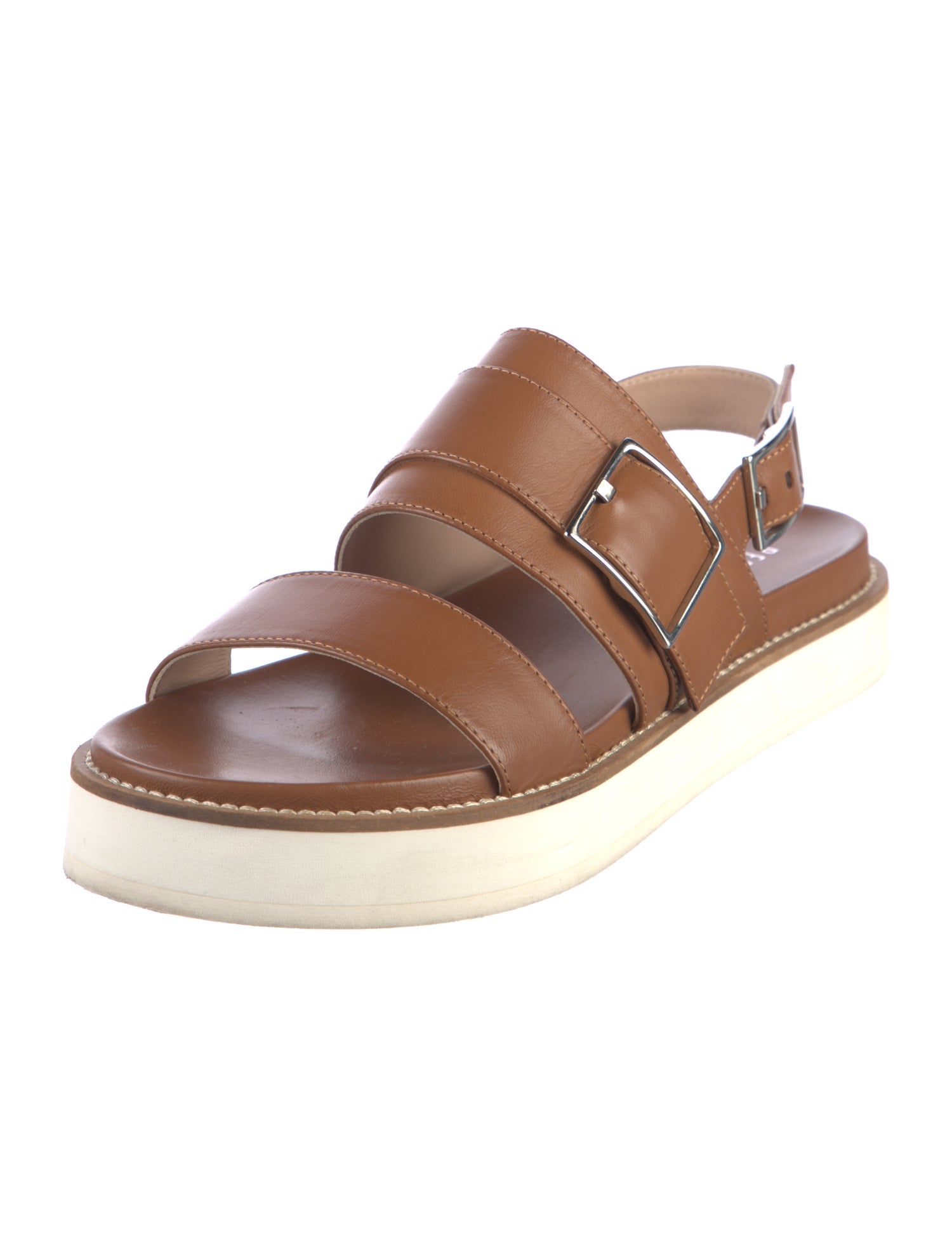 Peserico Leather Slingback Sandals