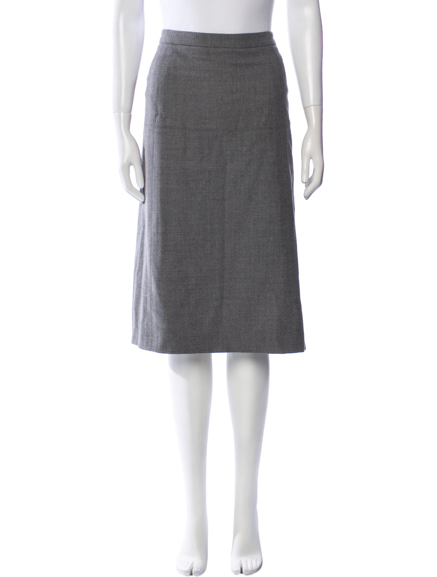 Peserico Virgin Wool Knee-Length Skirt
