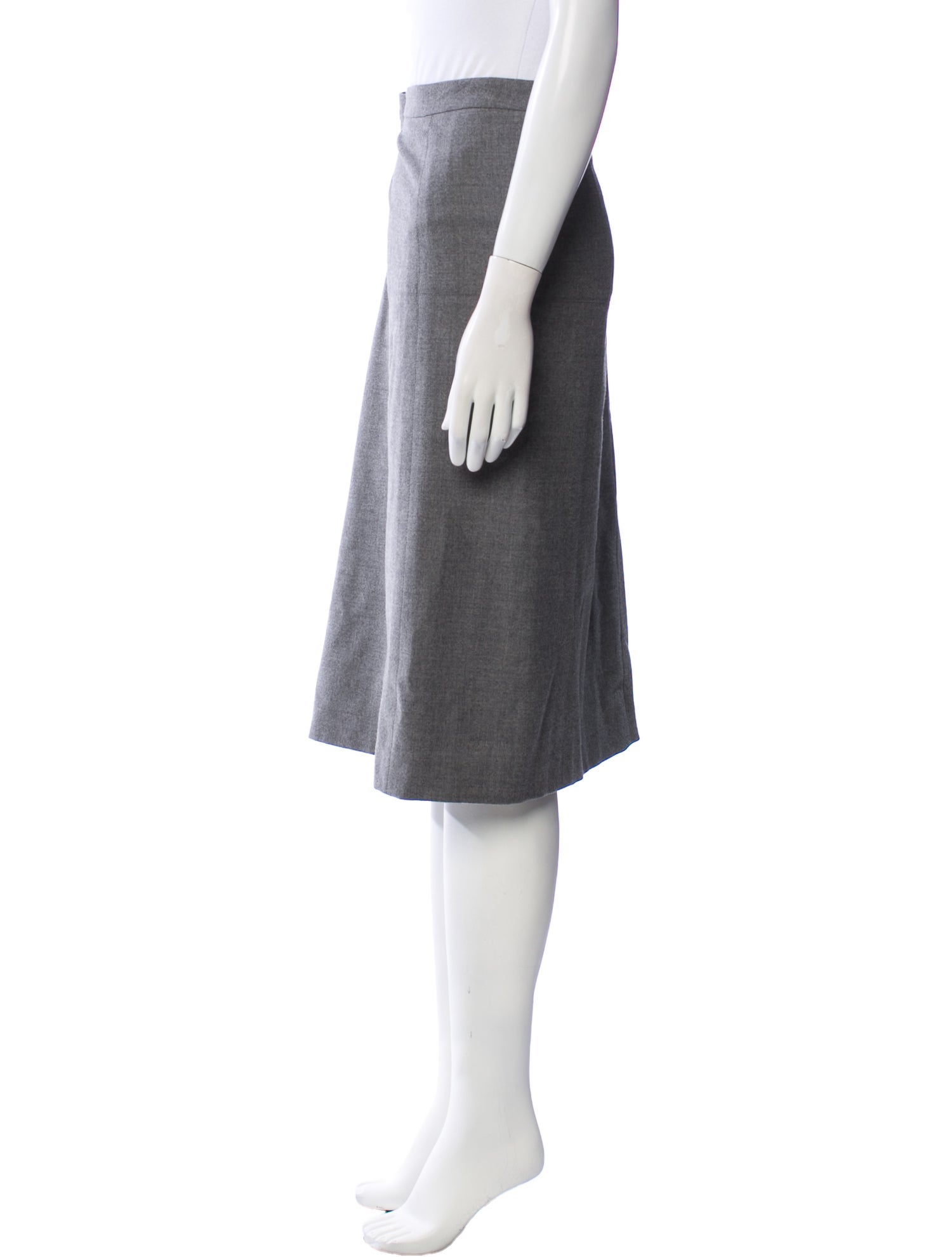 Peserico Virgin Wool Knee-Length Skirt