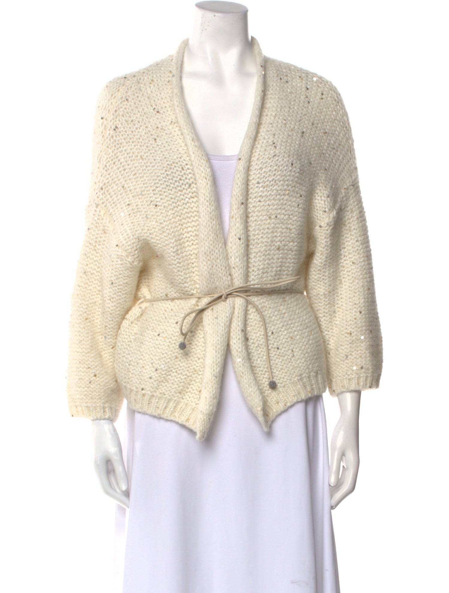 Peserico Crochet Open Front Sweater w/ Tags