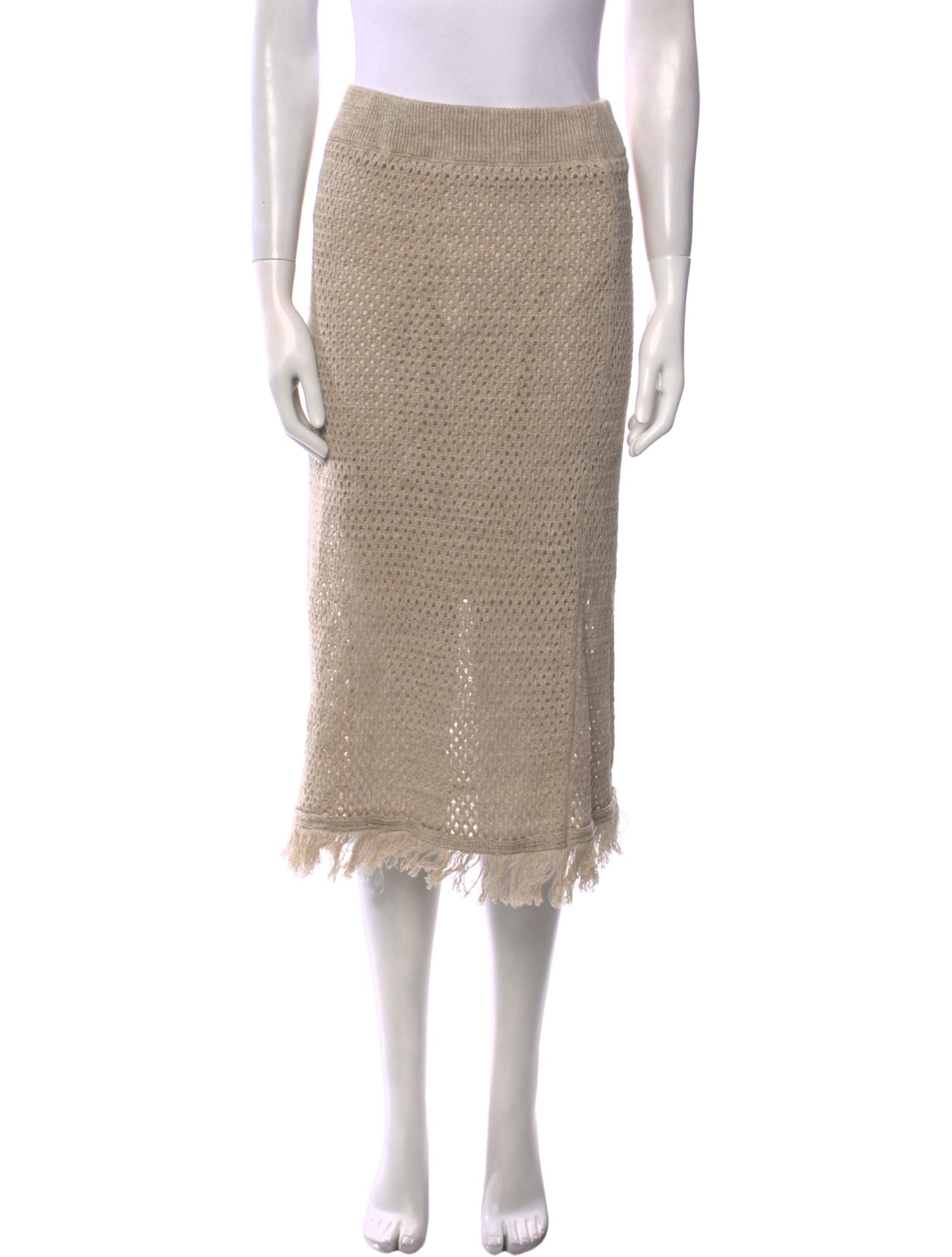 Peserico Crochet Midi Length Skirt