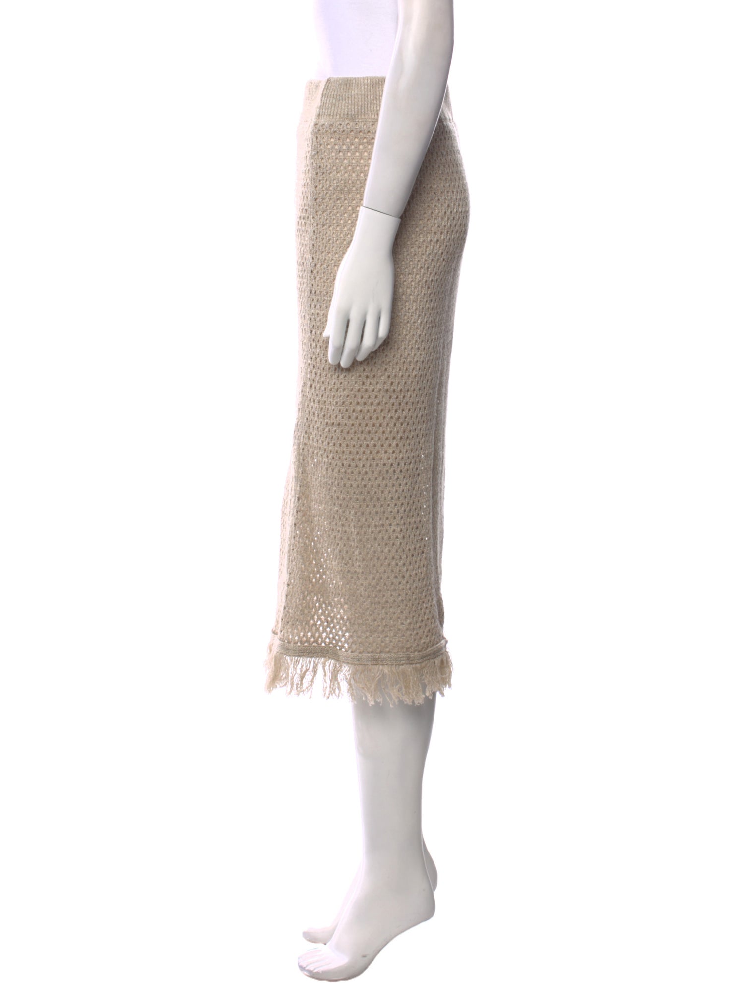 Peserico Crochet Midi Length Skirt