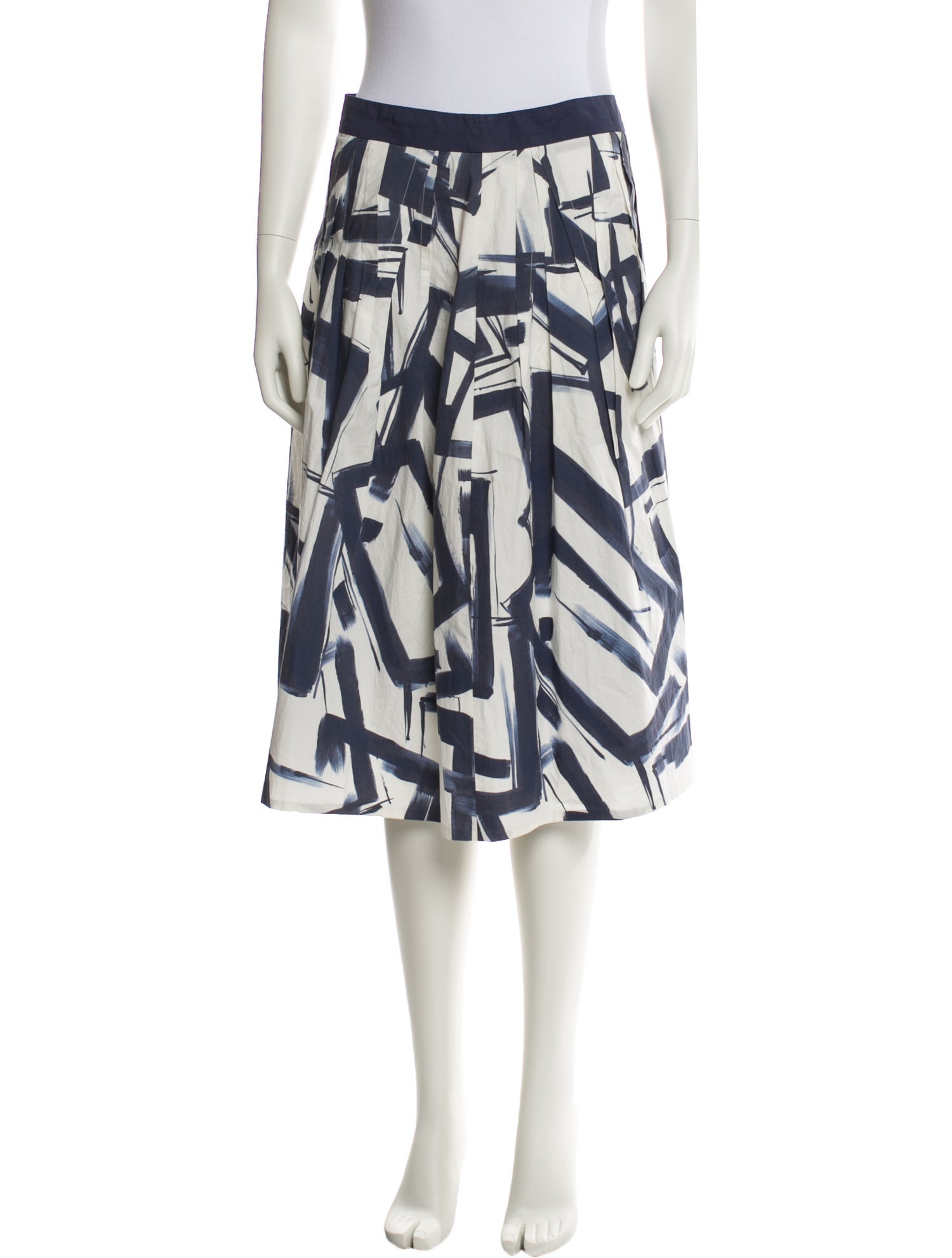 Peserico Printed Knee-Length Skirt