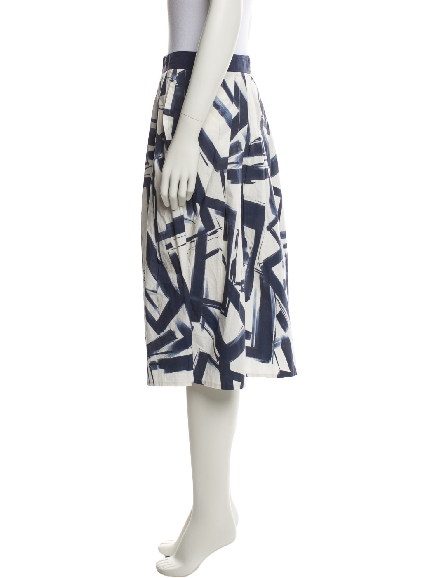 Peserico Printed Knee-Length Skirt