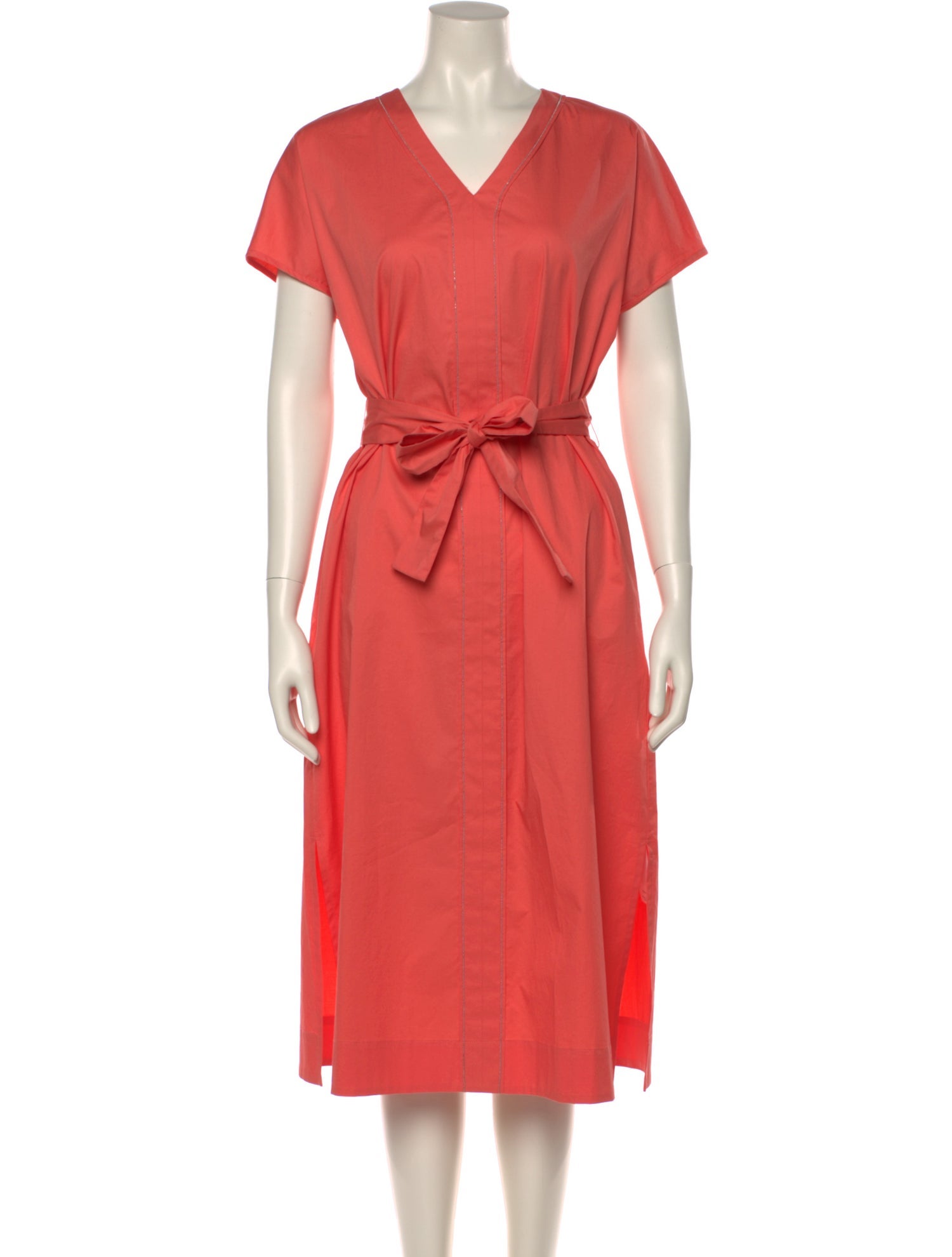 Peserico V-Neck Midi Length Dress