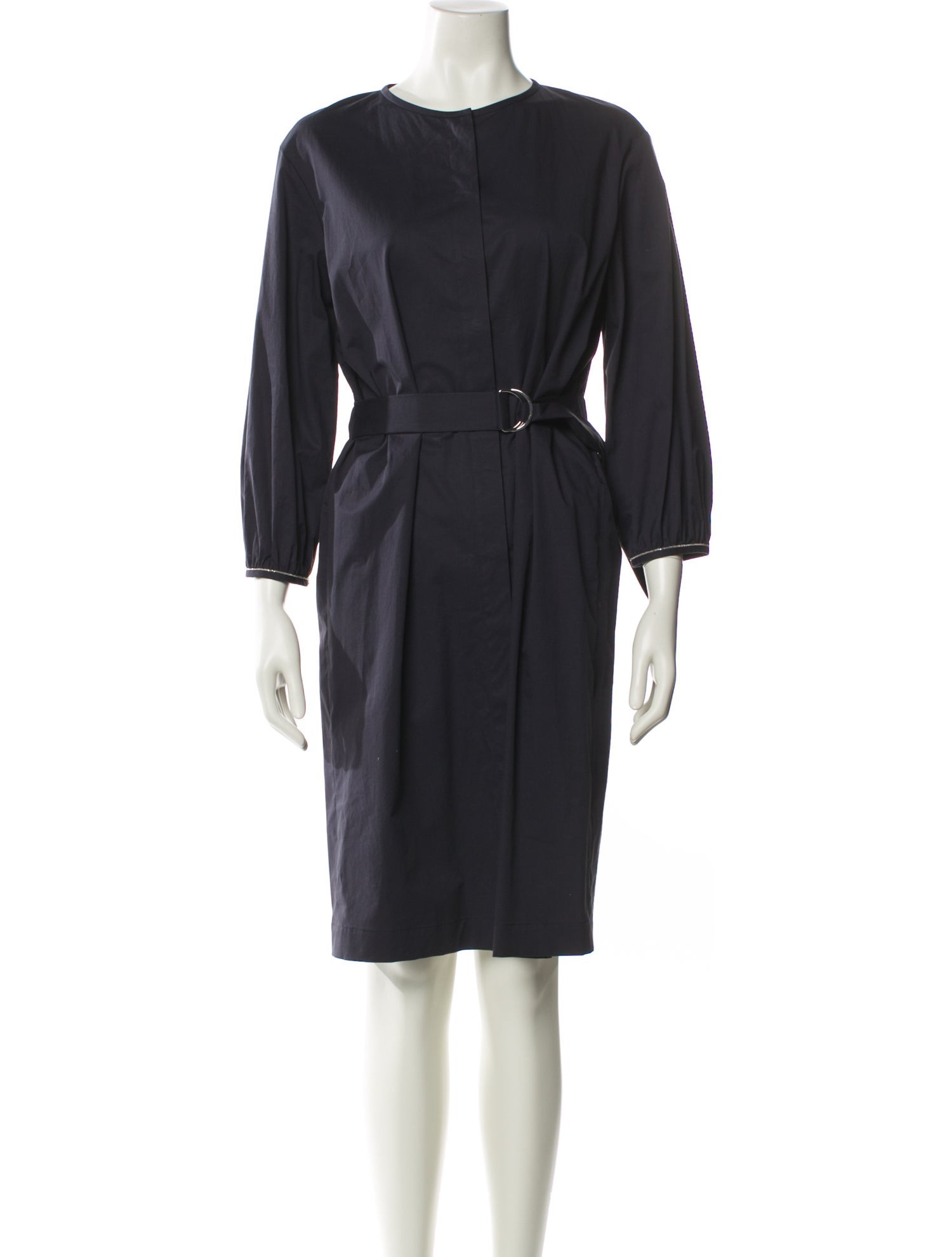 Peserico Crew Neck Knee-Length Dress