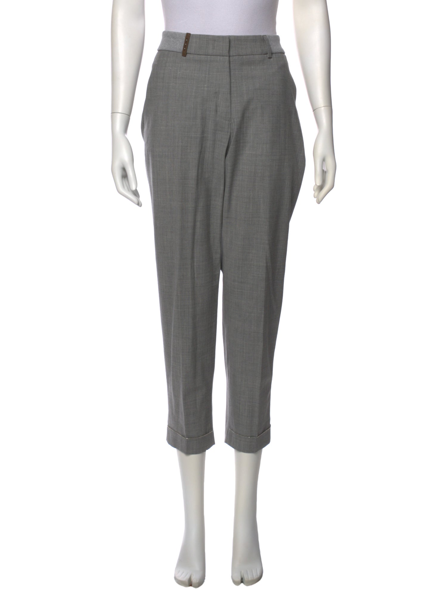 Peserico Virgin Wool Straight Leg Pants