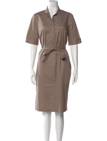 Pre-owned Peserico Knee-length Dress In Neutral