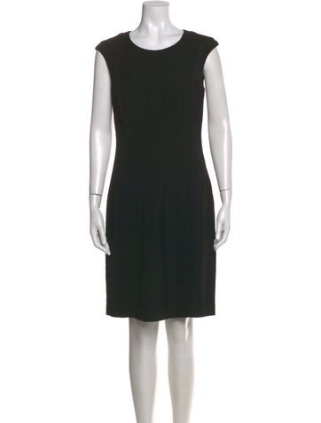 Pre-owned Peserico Scoop Neck Knee-length Dress W/ Tags In Gray