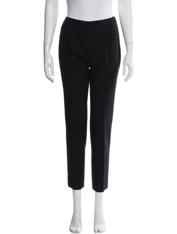 Pre-owned Peserico Straight Leg Pants In Black
