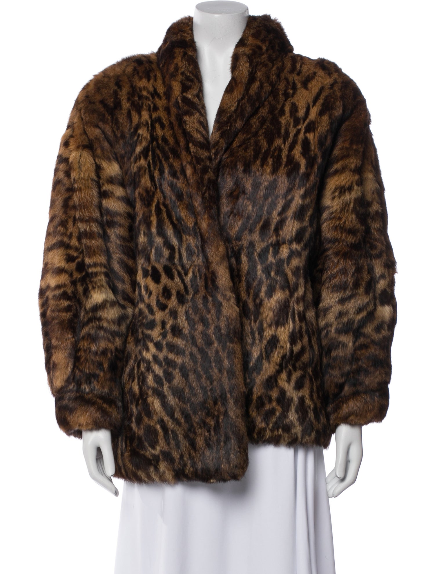 Polo Norte Animal Print Fur Jacket