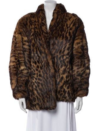 Polo Norte Animal Print Fur Jacket