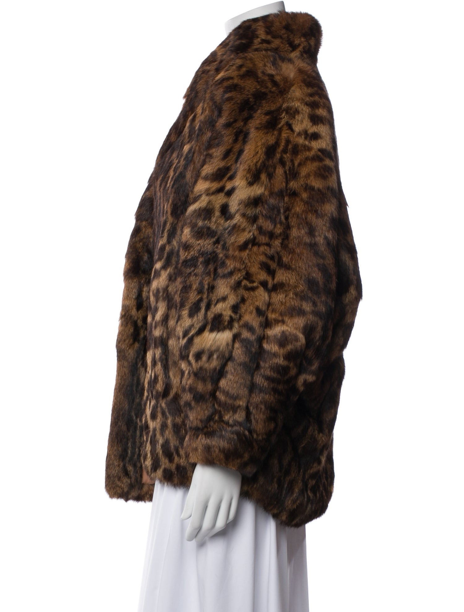 Polo Norte Animal Print Fur Jacket