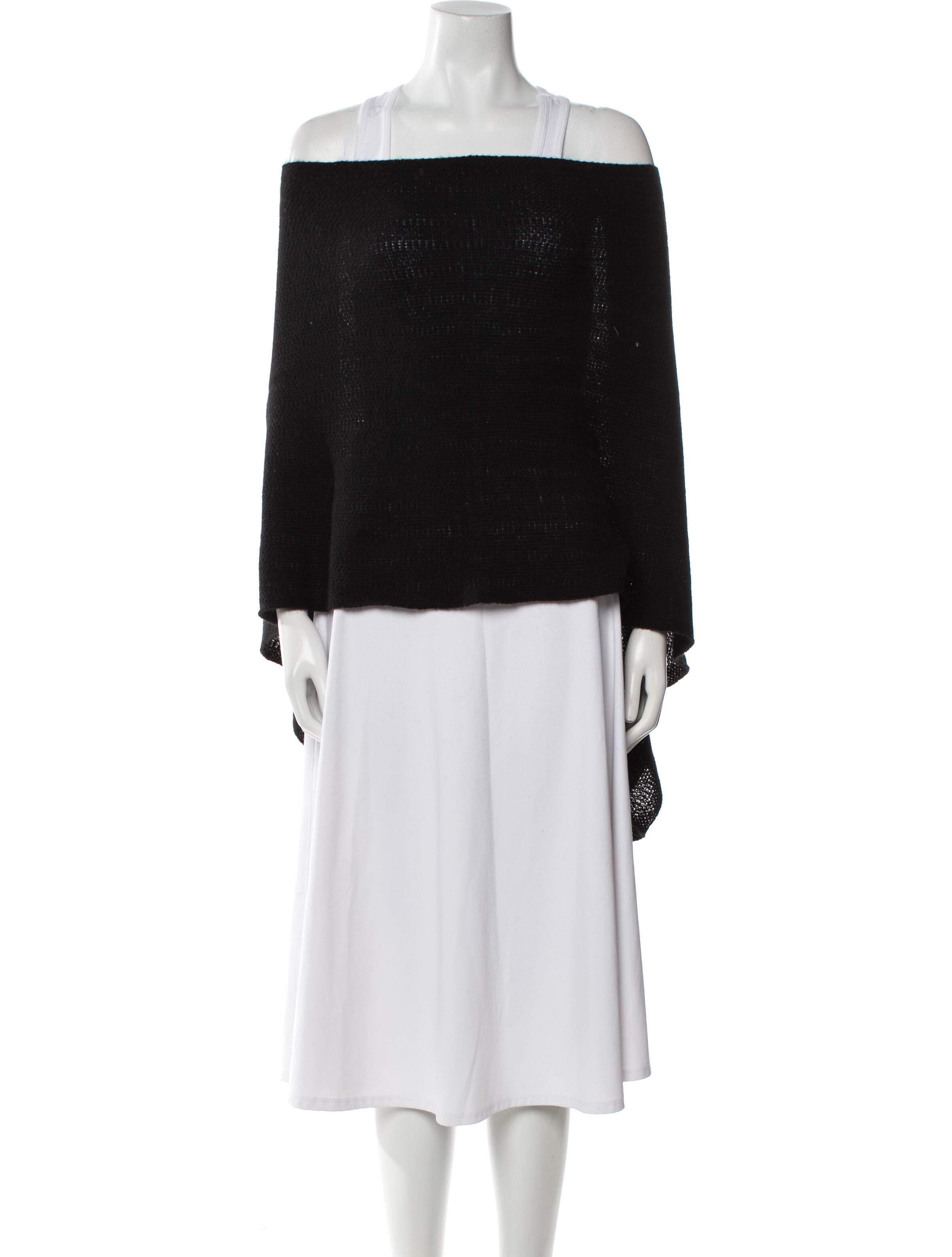 Portolano Cashmere Off-The-Shoulder Sweater