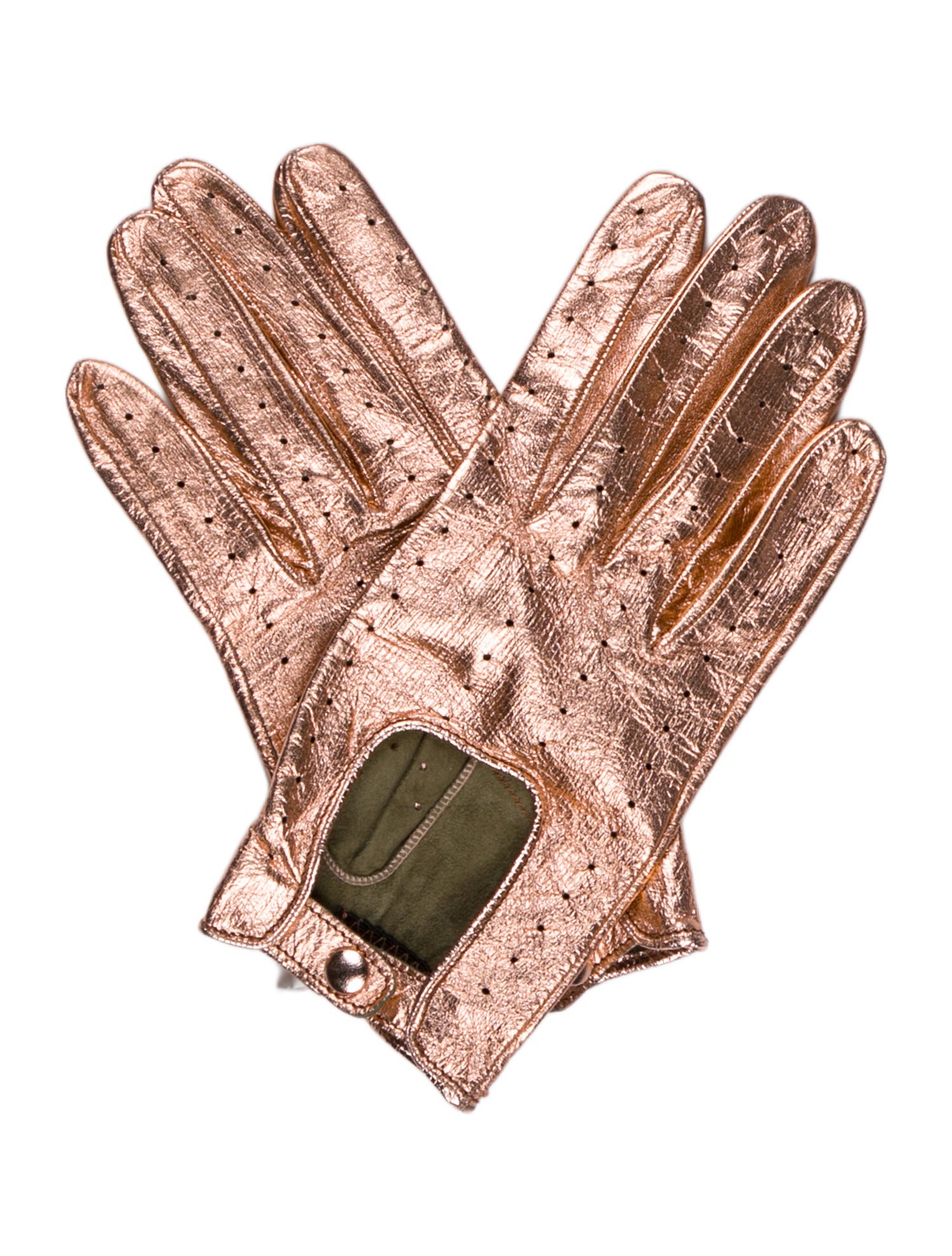 Portolano Metallic Gloves w/Tags